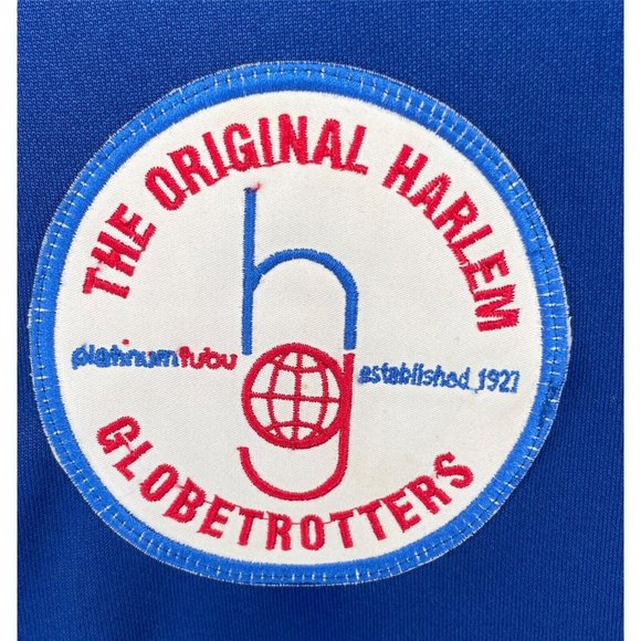 Harlem Globetrotters Full Zip Fubu Basketball Jacket Blue Yellow ‘73 Mens XL #35 - Picture 7 of 8